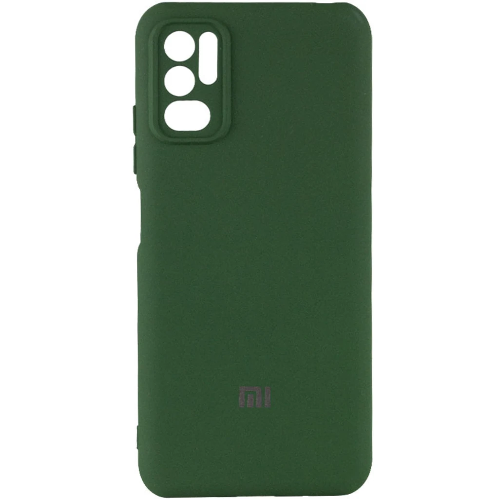 Чохол Silicone Cover My Color Full Camera Dark Green для Xiaomi Redmi Note 10 5G, Poco M3 Pro