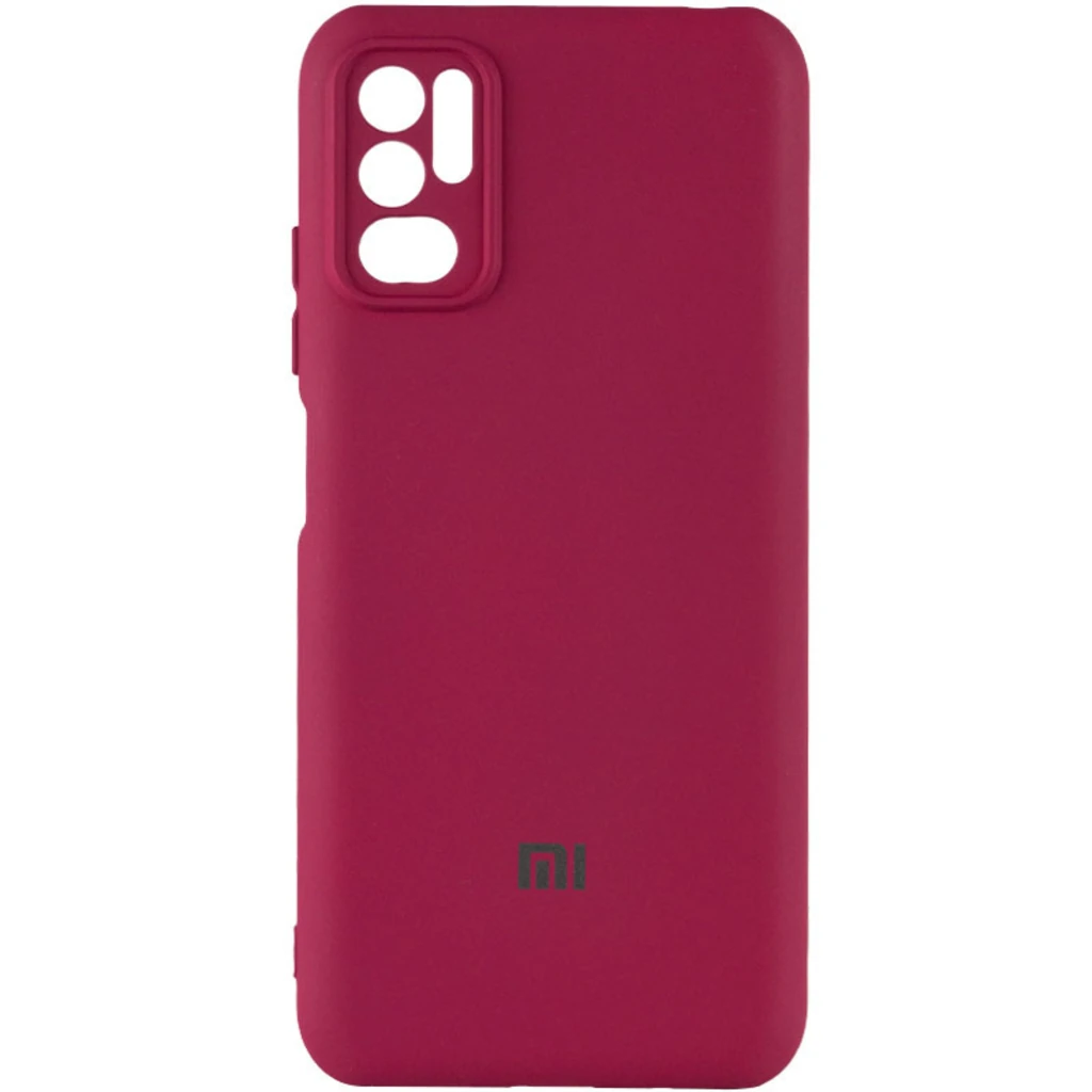 Чехол Silicone Cover My Color Full Camera Marsala для Xiaomi Redmi Note 10 5G, Poco M3 Pro