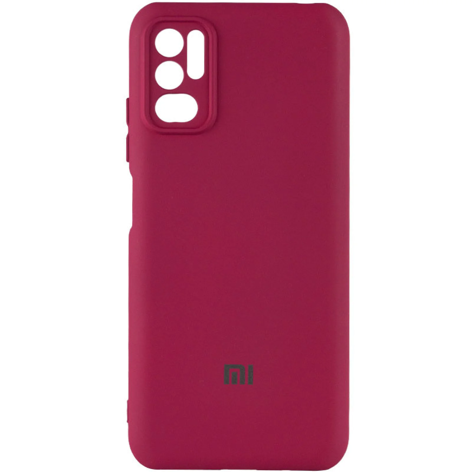 Чехол Silicone Cover My Color Full Camera Marsala для Xiaomi Redmi Note 10 5G, Poco M3 Pro