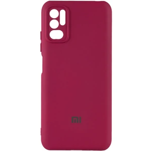 Цвет: Бордовый - Чехол Silicone Cover My Color Full Camera Marsala для Xiaomi Redmi Note 10 5G, Poco M3 Pro