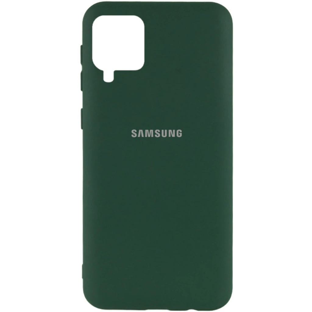 Чехол Silicone Cover My Color Full Protective Dark Green для Samsung Galaxy A12 SM-A125