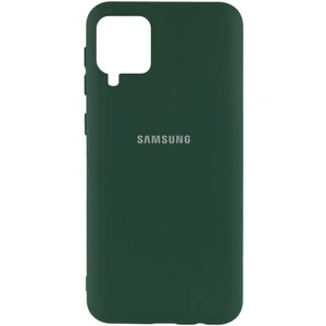 Цвет: Зеленый - Чехол Silicone Cover My Color Full Protective Dark Green для Samsung Galaxy A12 SM-A125