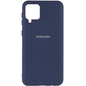 Колір: Синій - Чохол Silicone Cover My Color Full Protective Midnight Blue для Samsung Galaxy A12 SM-A125