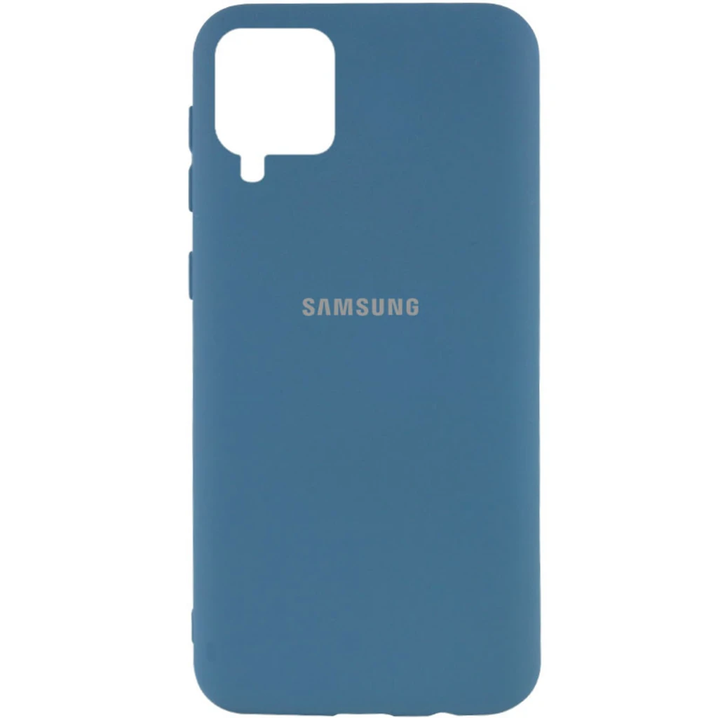 Чехол Silicone Cover My Color Full Protective Navy Blue для Samsung Galaxy A12 SM-A125
