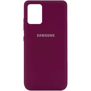 Цвет: Бордовый - Чехол Silicone Cover My Color Full Protective Marsala для Samsung Galaxy A72 SM-A725