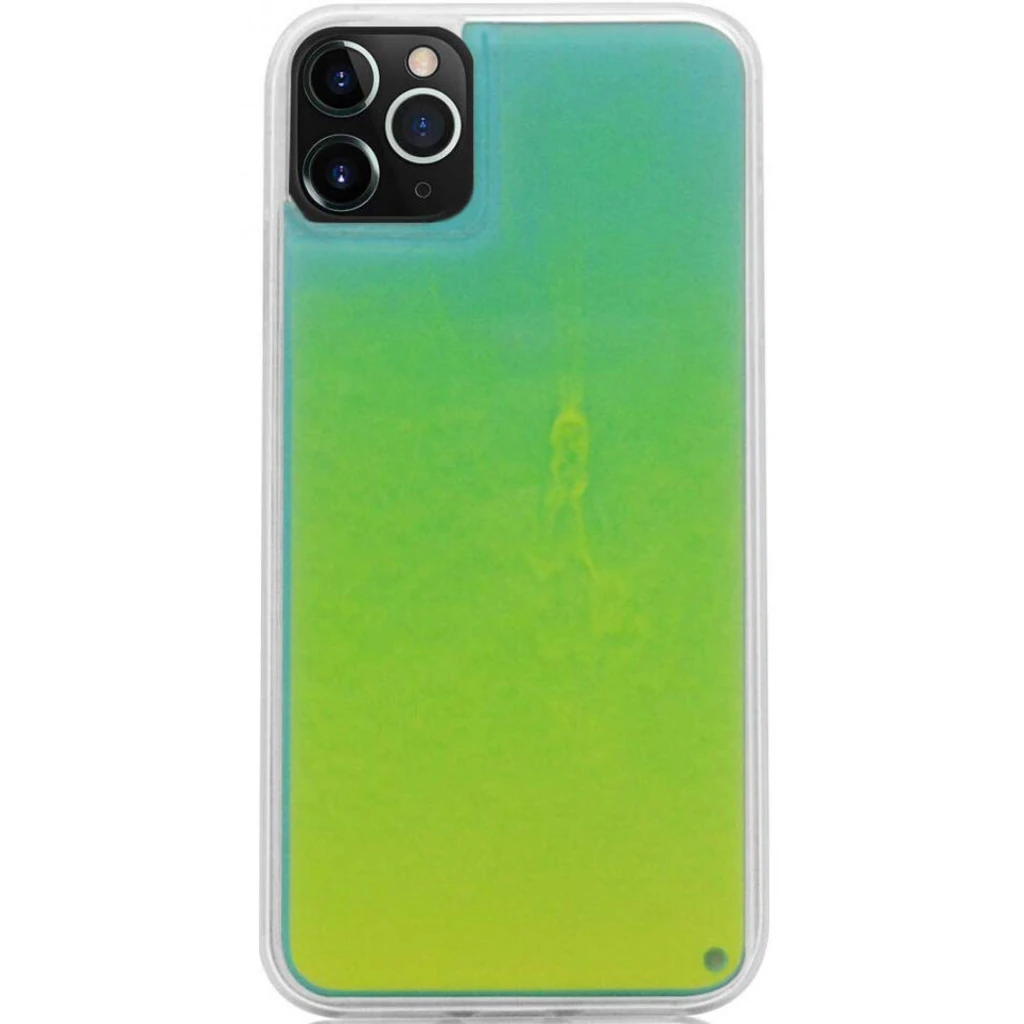 Неоновий чохол TPU Neon Sand Glow in the Dark Green для iPhone 11 Pro