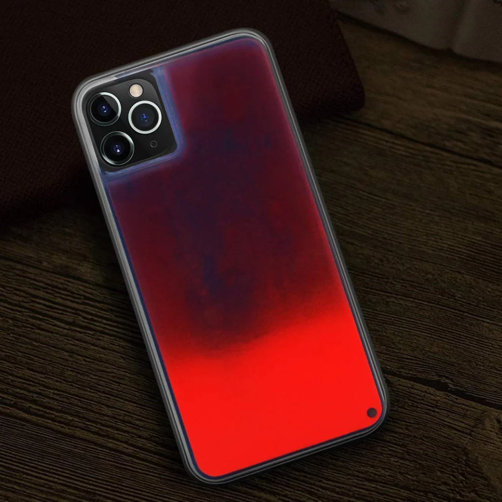Неоновый чехол TPU Neon Sand Glow in the Dark Blue для iPhone 11 Pro
