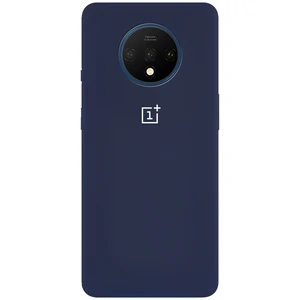 Колір: Синій - Чохол Silicone Case Full Protective Dark Blue для OnePlus 7T