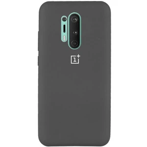 Колір: Чорний - Чохол Silicone Case Full Protective Black для OnePlus 8 Pro