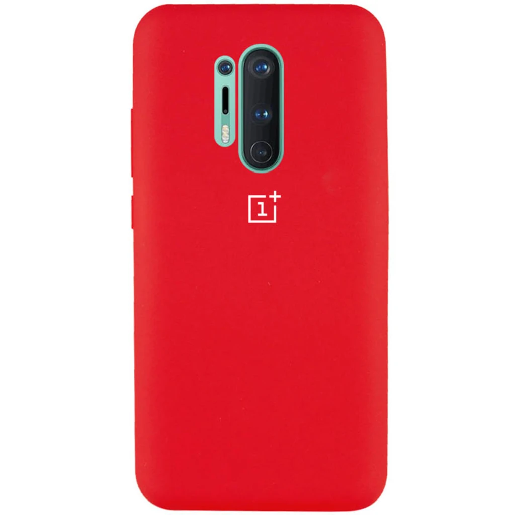 Чохол Silicone Case Full Protective Red для OnePlus 8 Pro