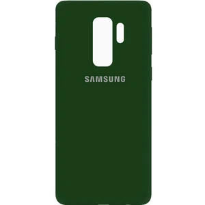 Цвет: Зеленый - Накладка Original Silicone Case Green для Samsung Galaxy S9 Plus SM-G965