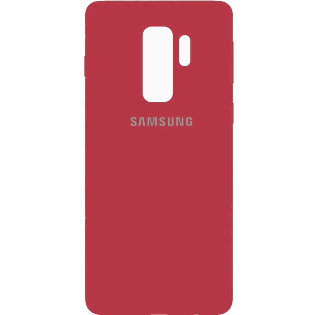 Накладка Original Silicone Case Hot Pink для Samsung Galaxy S9 Plus SM-G965