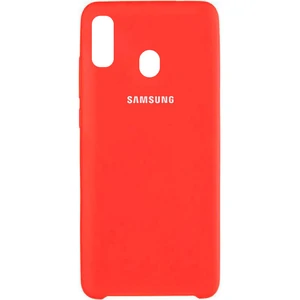 Цвет: Красный - Чехол Samsung Galaxy A20 2019 SM-A205 Silicone Original Soft Case Red