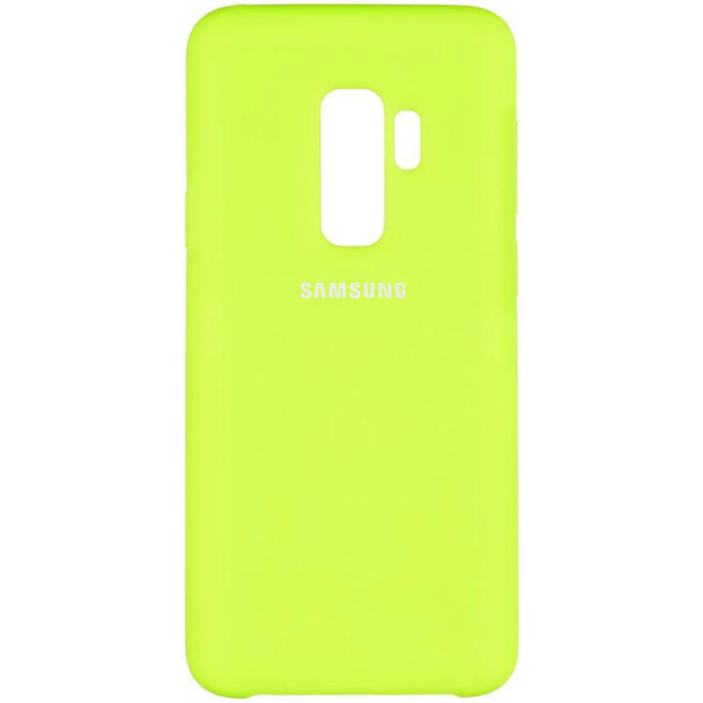 Чохол Samsung G965 Galaxy S9+ Silicone Original Soft Case Lime (39)