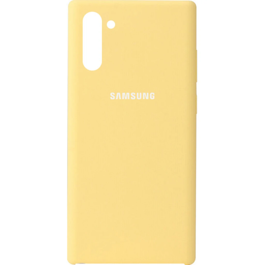 Чохол Samsung Galaxy Note 10 (SM-N970) Silicone Original Soft Case Yellow