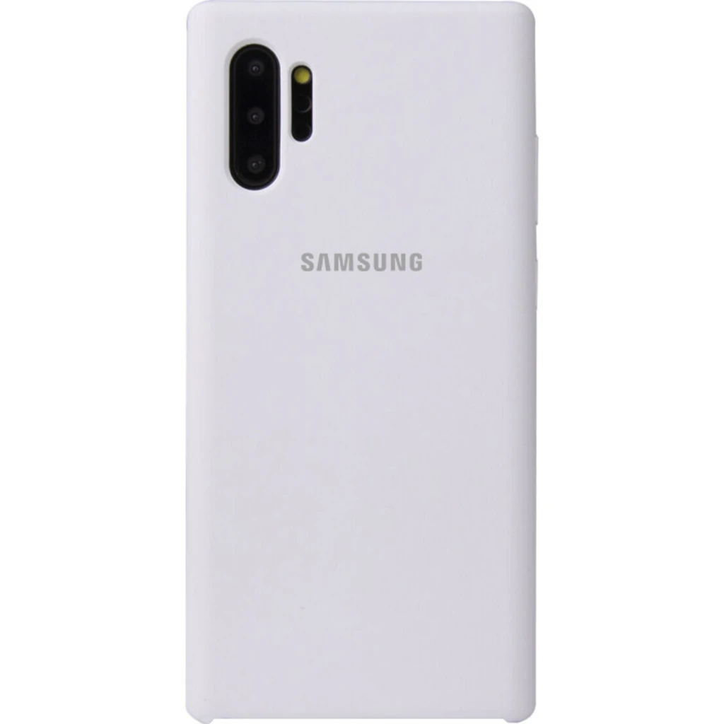 Чехол Samsung Galaxy Note 10 Plus (SM-N975) Silicone Original Soft Case White