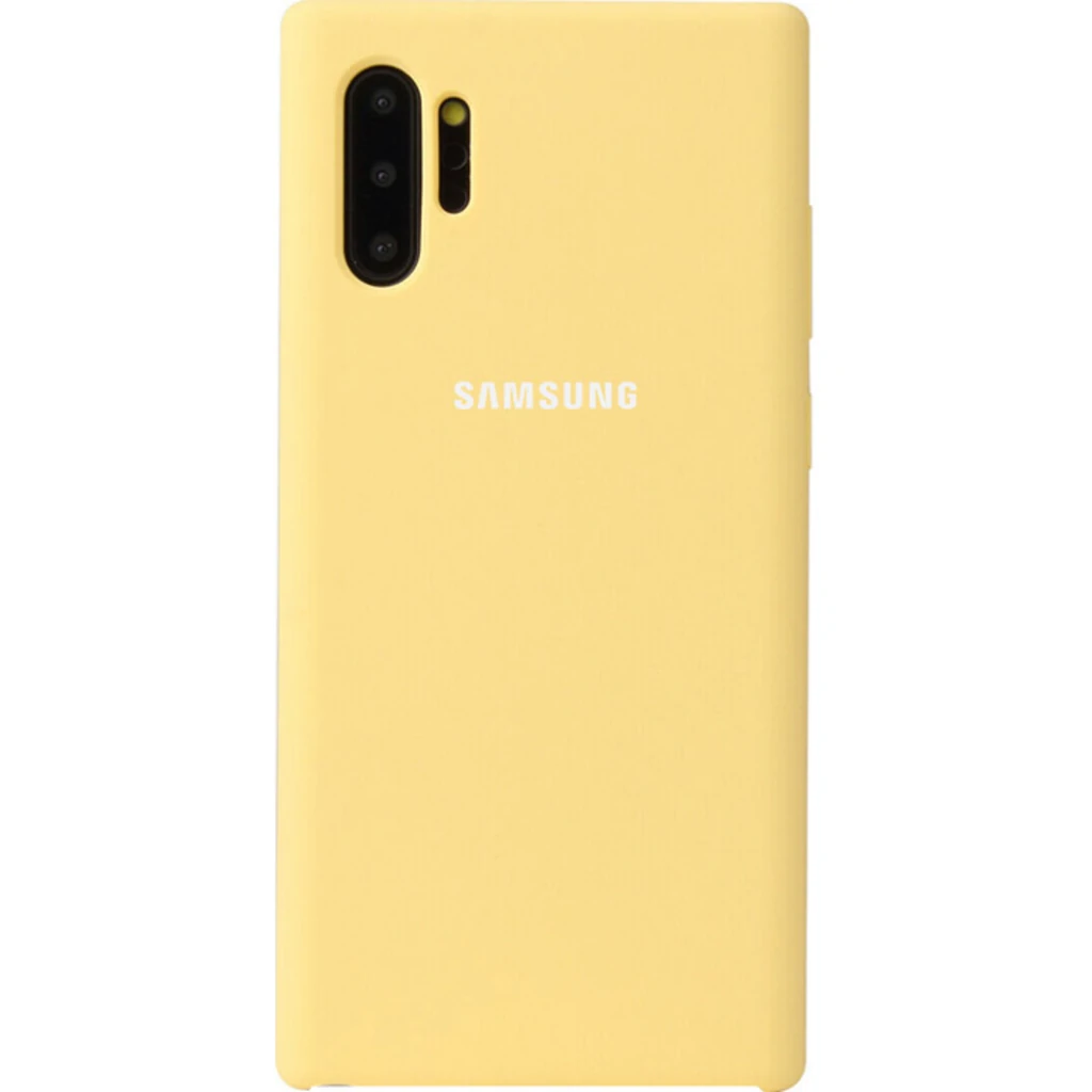 Чохол Samsung Galaxy Note 10 Plus (SM-N975) Silicone Original Soft Case Yellow