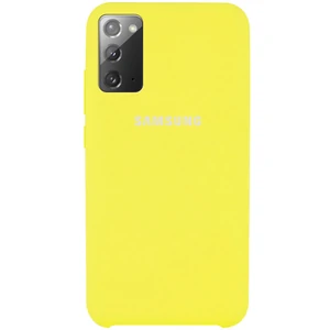 Цвет: Желтый - Чехол Samsung Galaxy Note 20 (SM-N980) Silicone Original Soft Case Bright Yellow