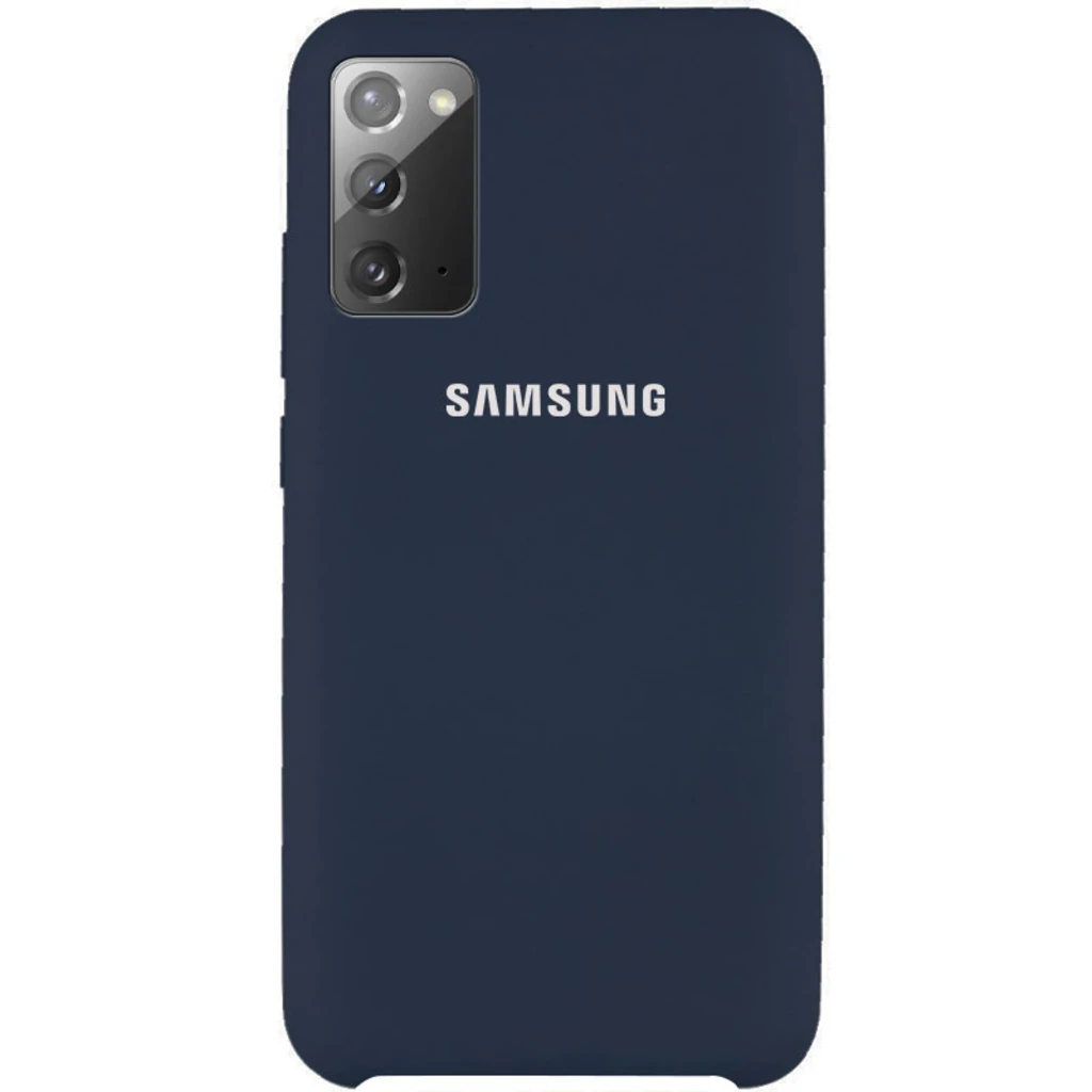 Чехол Samsung Galaxy Note 20 (SM-N980) Silicone Original Soft Case Midnight Blue