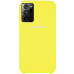 Цвет: Желтый - Чехол Samsung Galaxy Note 20 Ultra (SM-N985) Silicone Original Soft Case Bright Yellow