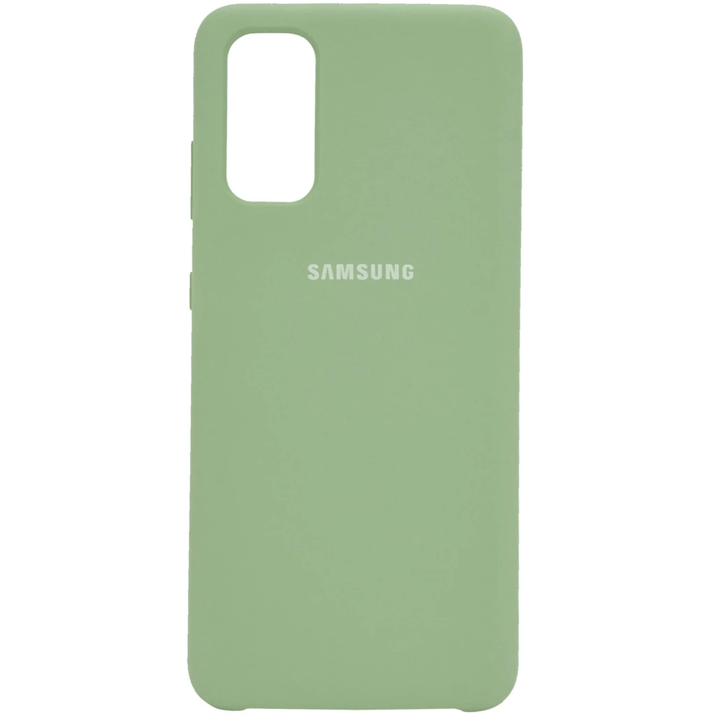 Чехол Samsung Galaxy S20 Plus SM-G985 Silicone Original Soft Case Light Green