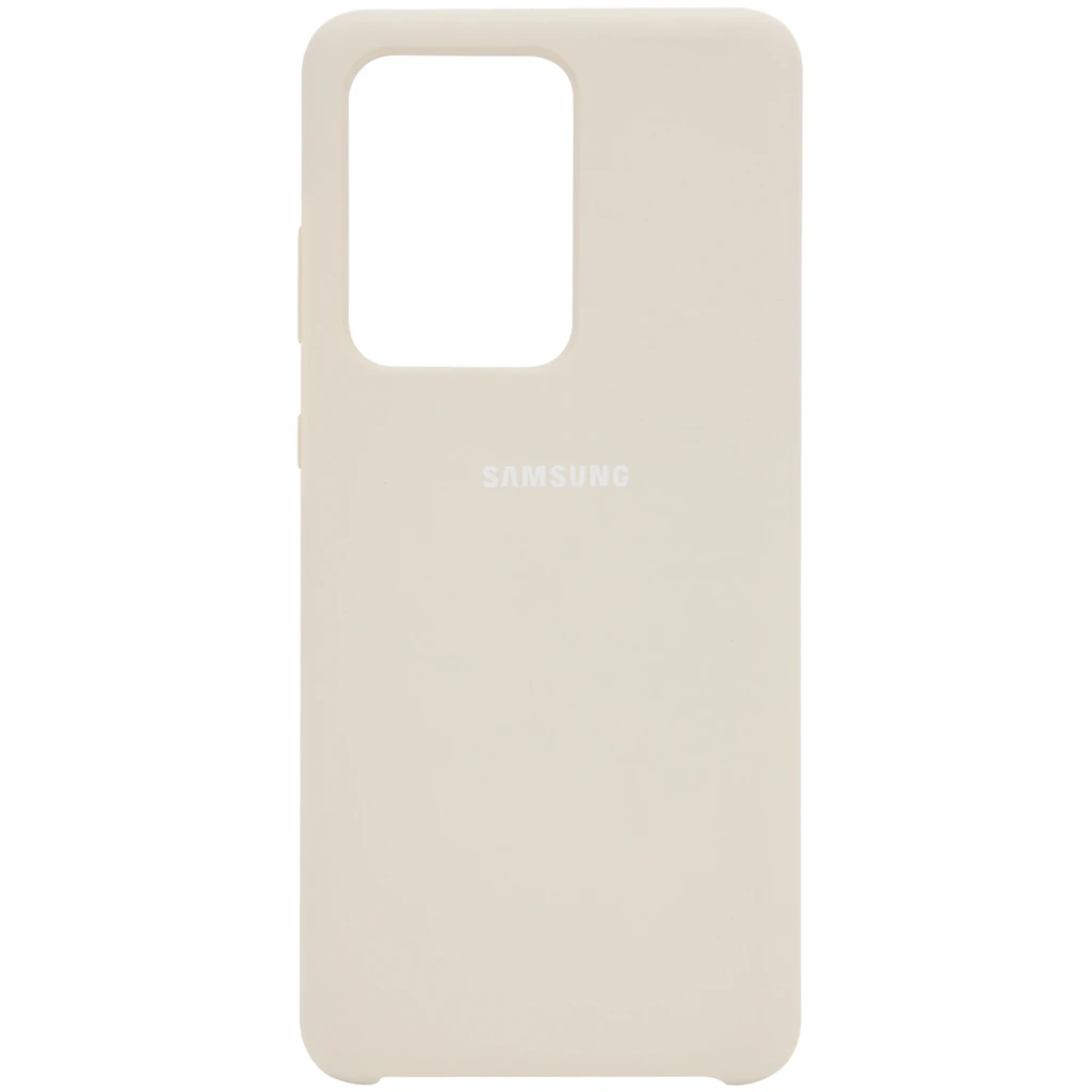 Чехол Samsung Galaxy S20 Ultra SM-G988 Silicone Original Soft Case Antigue White