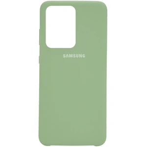 Чехол Samsung Galaxy S20 Ultra SM-G988 Silicone Original Soft Case Light Green