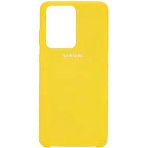 Чехол Samsung Galaxy S20 Ultra SM-G988 Silicone Original Soft Case Yellow