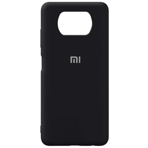 Цвет: Черный - Чехол Silicone Case Full Protective Black для Xiaomi Poco X3 NFC