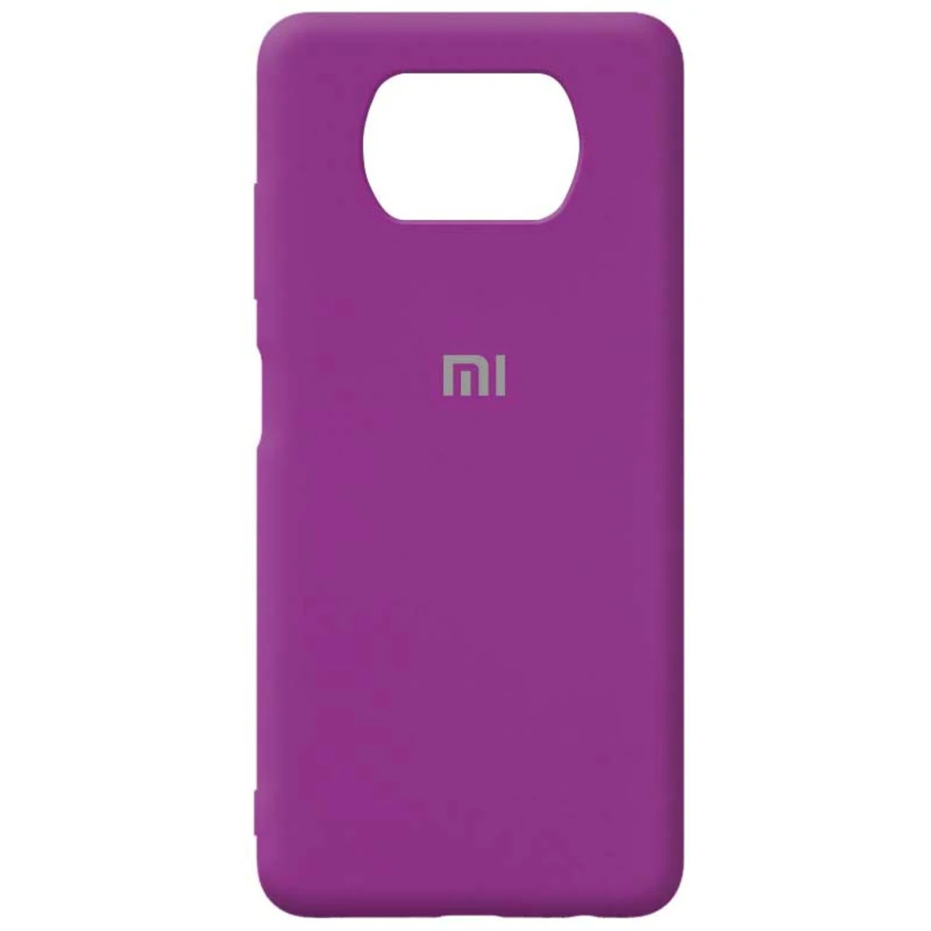 Чехол Silicone Case Full Protective Grape для Xiaomi Poco X3 NFC