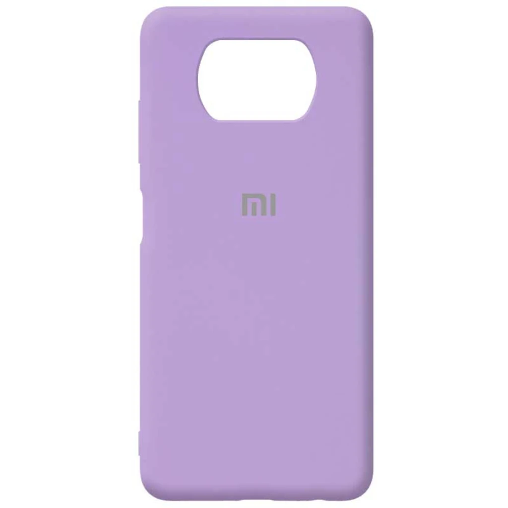 Чехол Silicone Case Full Protective Lilac для Xiaomi Poco X3 NFC