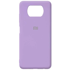 Цвет: Лиловый - Чехол Silicone Case Full Protective Lilac для Xiaomi Poco X3 NFC