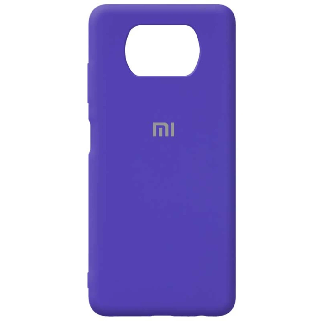 Чохол Silicone Case Full Protective Purple для Xiaomi Poco X3 NFC