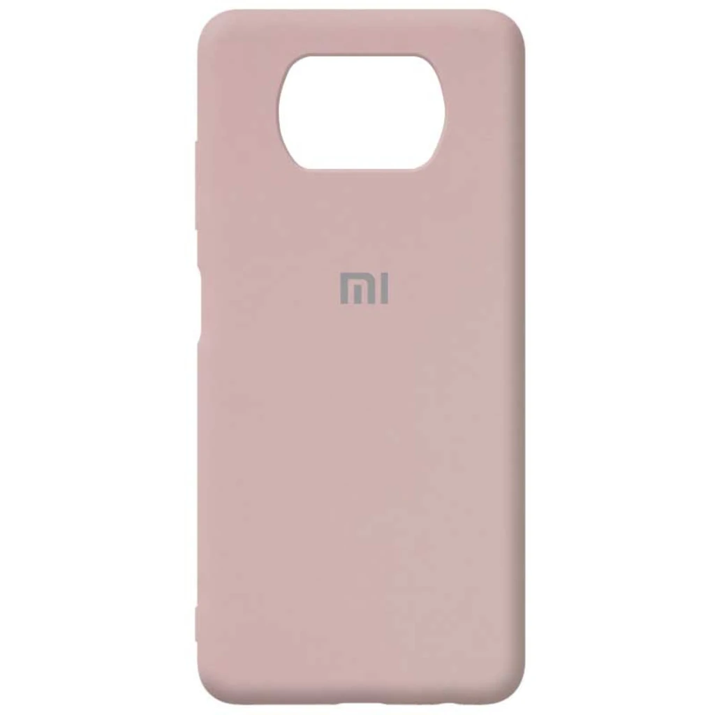 Чехол Silicone Case Full Protective Pink Sand для Xiaomi Poco X3 NFC