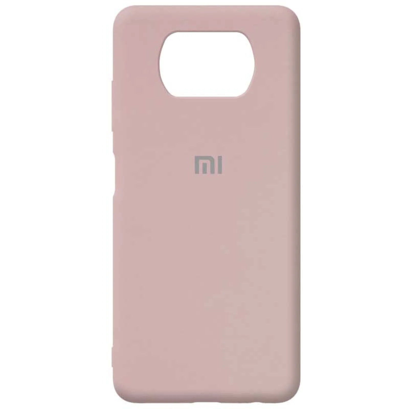 Чехол Silicone Case Full Protective Pink Sand для Xiaomi Poco X3 NFC