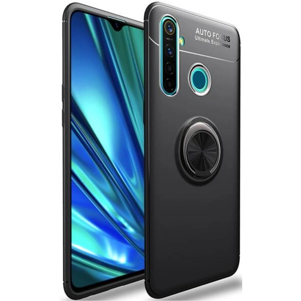 Чохол TPU Deen ColorRing Case Black Black для Realme 5, Realme 6i