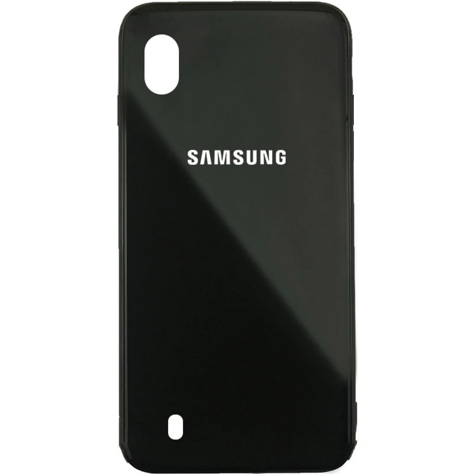 Чехол Samsung Galaxy A10 2019 SM-A105 Silicone Glass Case Black