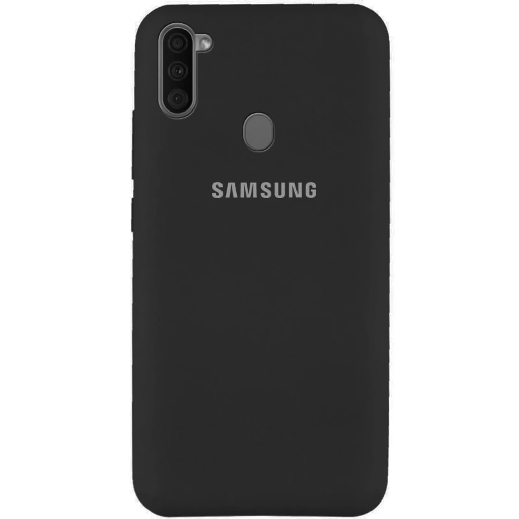 Чохол Silicone Case Full Protective Black для Samsung Galaxy A11 SM-A115