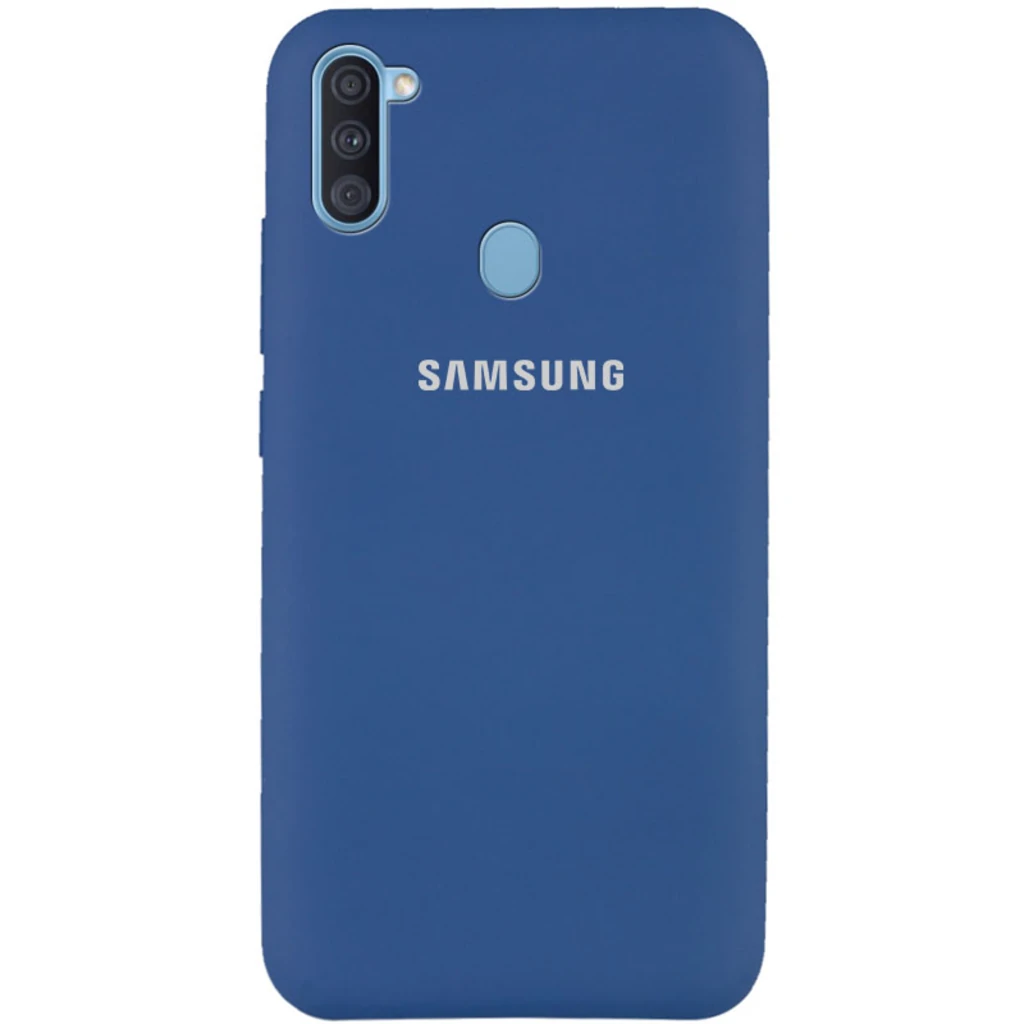 Чехол Silicone Case Full Protective Blue для Samsung Galaxy A11 SM-A115