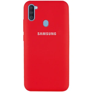 Цвет: Красный - Чехол Silicone Case Full Protective Red для Samsung Galaxy A11 SM-A115