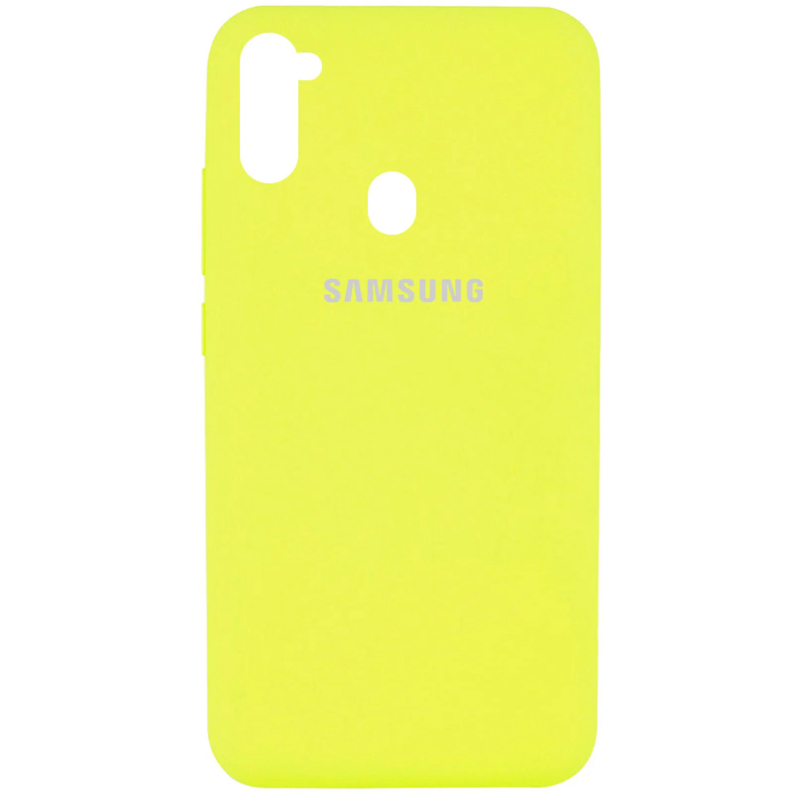 Чохол Silicone Case Full Protective Yellow для Samsung Galaxy M11 SM-M115