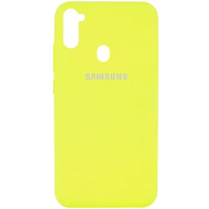 Цвет: Желтый - Чехол Silicone Case Full Protective Yellow для Samsung Galaxy A11 SM-A115