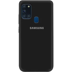 Цвет: Черный - Чехол Silicone Case Full Protective Black для Samsung Galaxy A21s SM-A217