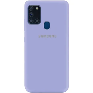 Цвет: Лиловый - Чехол Silicone Case Full Protective Dasheen для Samsung Galaxy A21s SM-A217