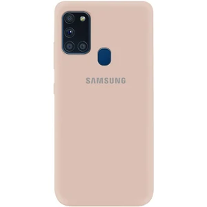 Цвет: Розовый - Чехол Silicone Case Full Protective Pink Sand для Samsung Galaxy A21s SM-A217