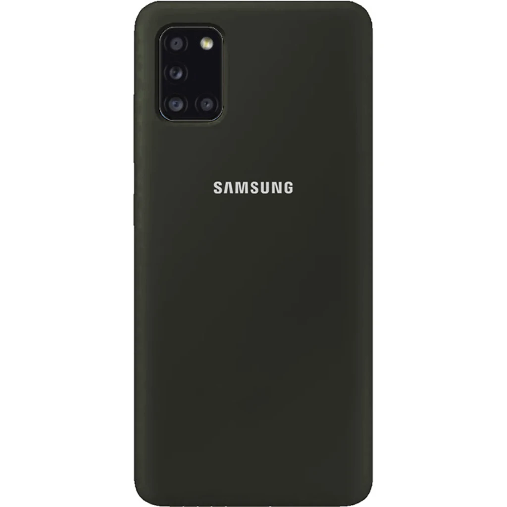 Чехол Silicone Case Full Protective Black для Samsung Galaxy A31 SM-A315