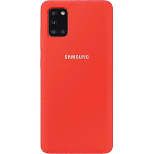 Цвет: Красный - Чехол Silicone Case Full Protective Red для Samsung Galaxy A31 SM-A315