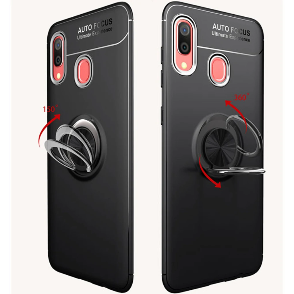 Чохол TPU Deen ColorRing Case Black Black для Samsung Galaxy A40 SM-A405