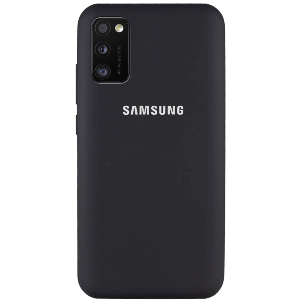 Чехол Silicone Case Full Protective Black для Samsung Galaxy A41 SM-A415