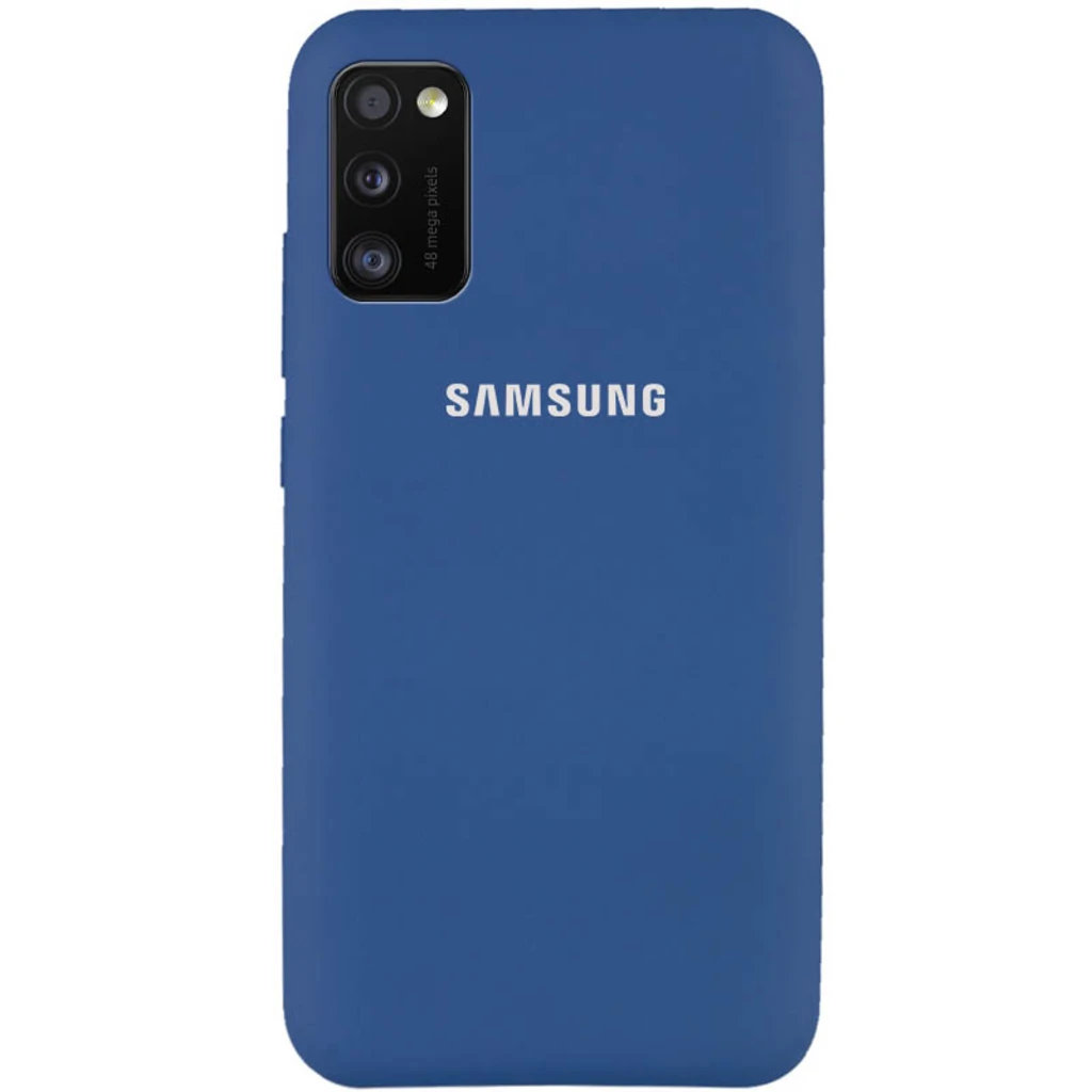 Чехол Silicone Case Full Protective Navy Blue для Samsung Galaxy A41 SM-A415
